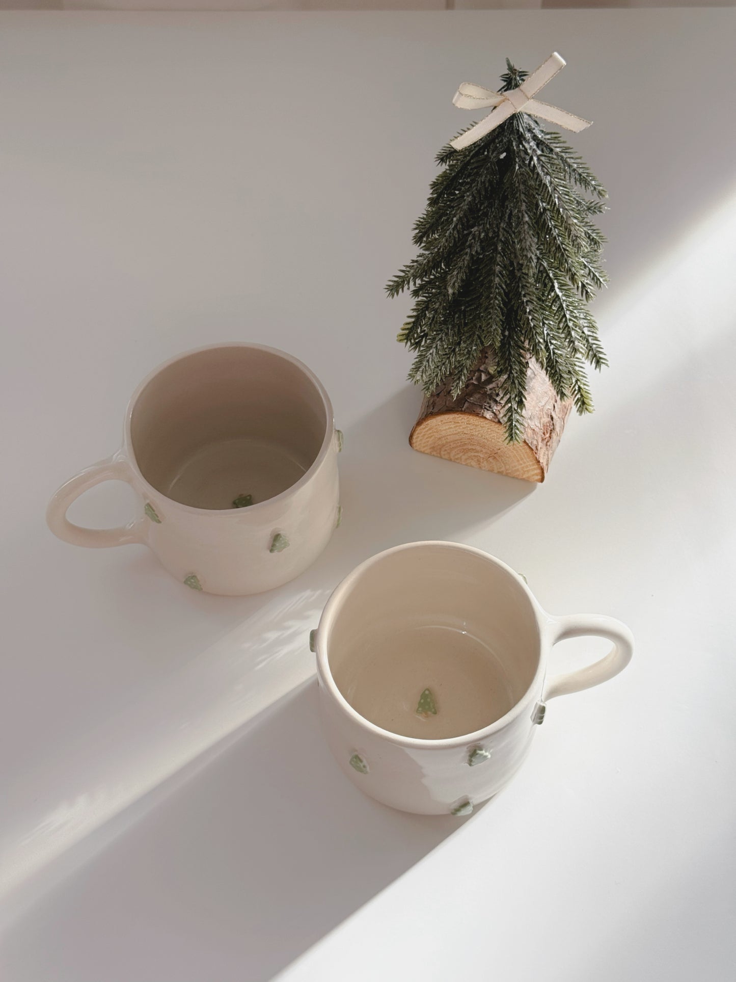 Mug with Christmas trees