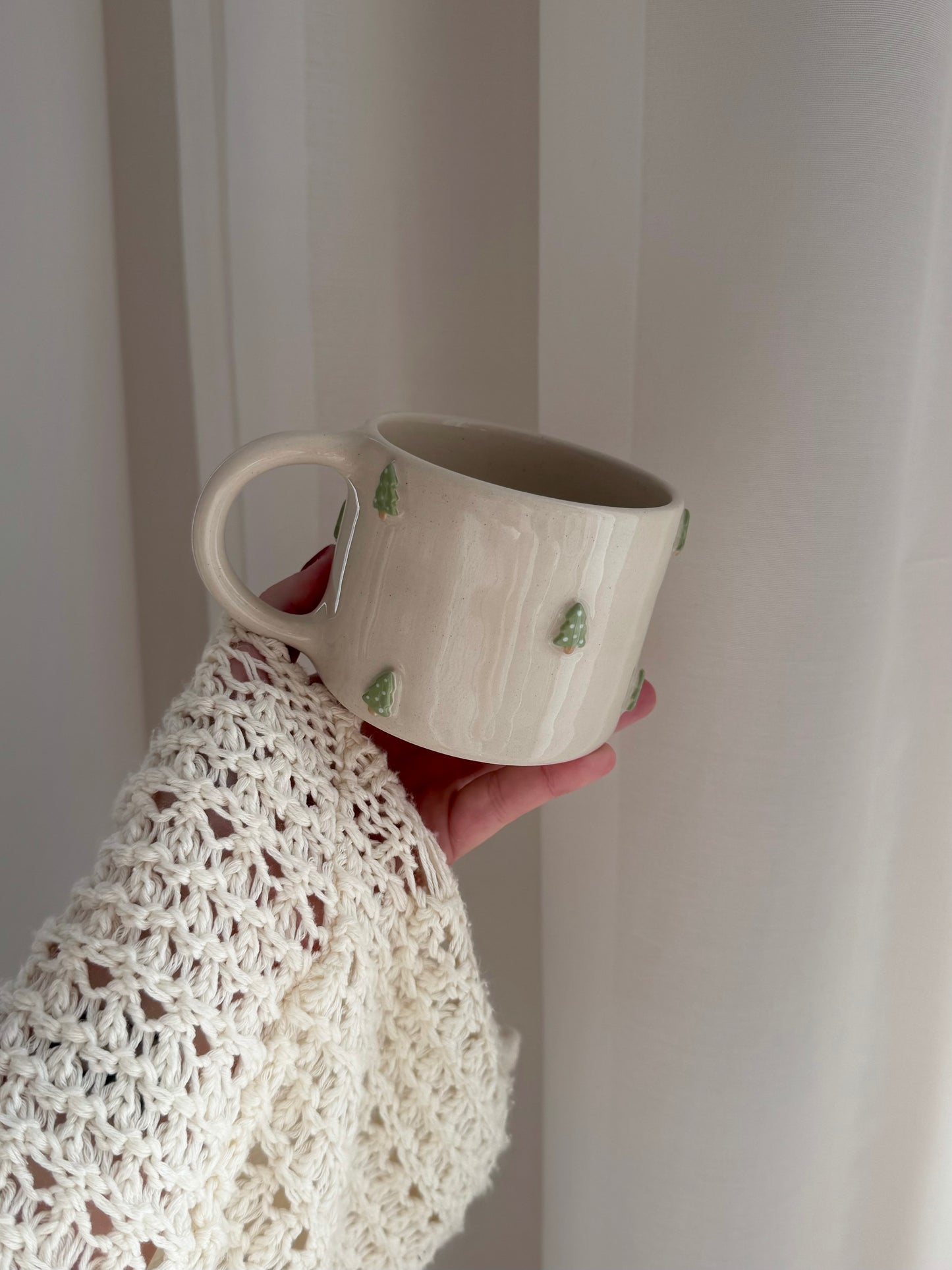 Mug with Christmas trees