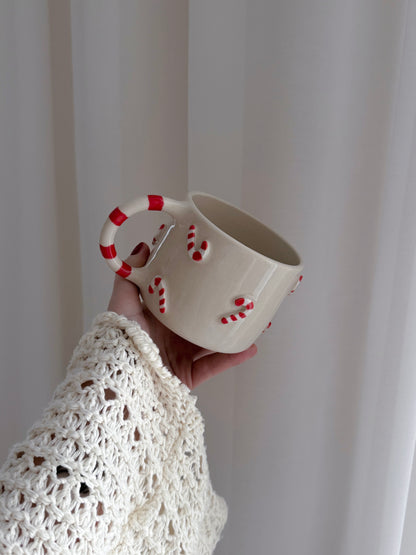 Mug with candy canes
