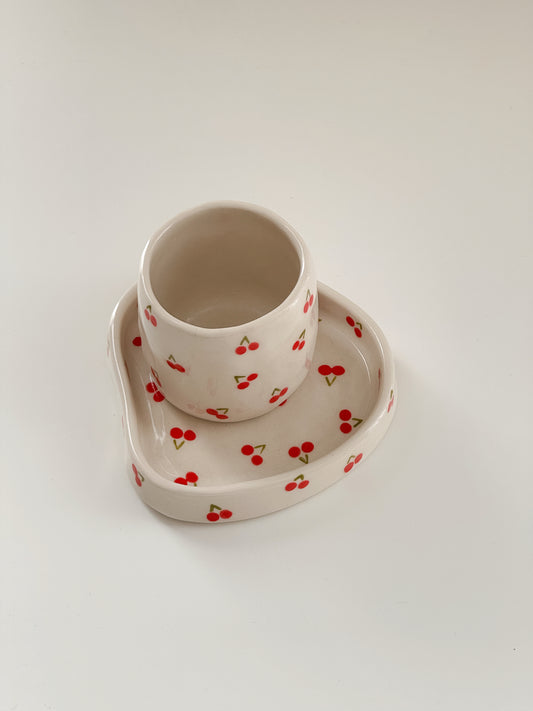 Espresso set s češnjami