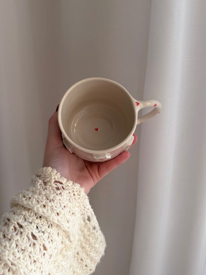 Mug with white teddy bears