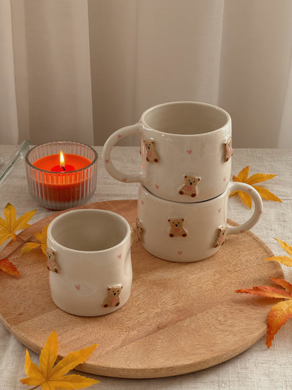 Cup with brown teddy bears