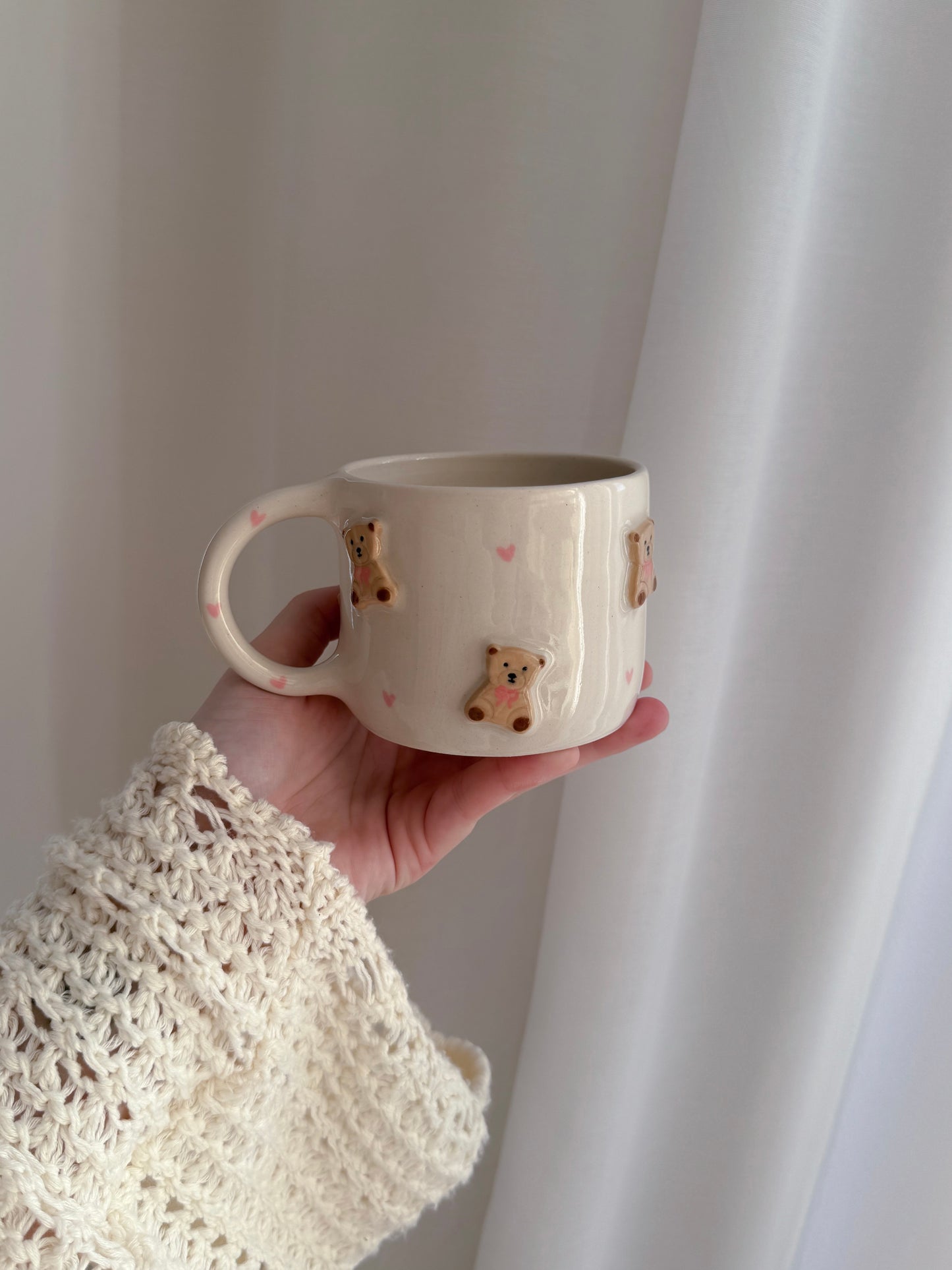 Mug with brown teddy bears