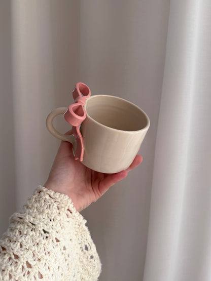 Bow mug - pink